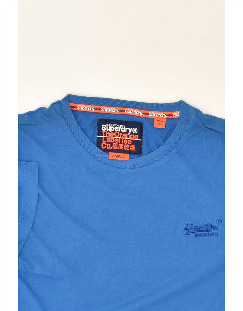 SUPERDRY Mens T-Shirt Top Small Blue Cotton | Vintage Superdry | Thrift | Second-Hand Superdry | Used Clothing | Messina Hembry 