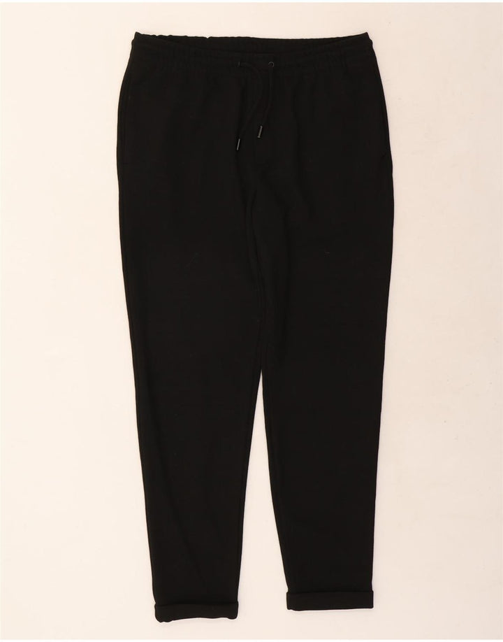 ZARA Mens Tracksuit Trousers Large  Black Polyester