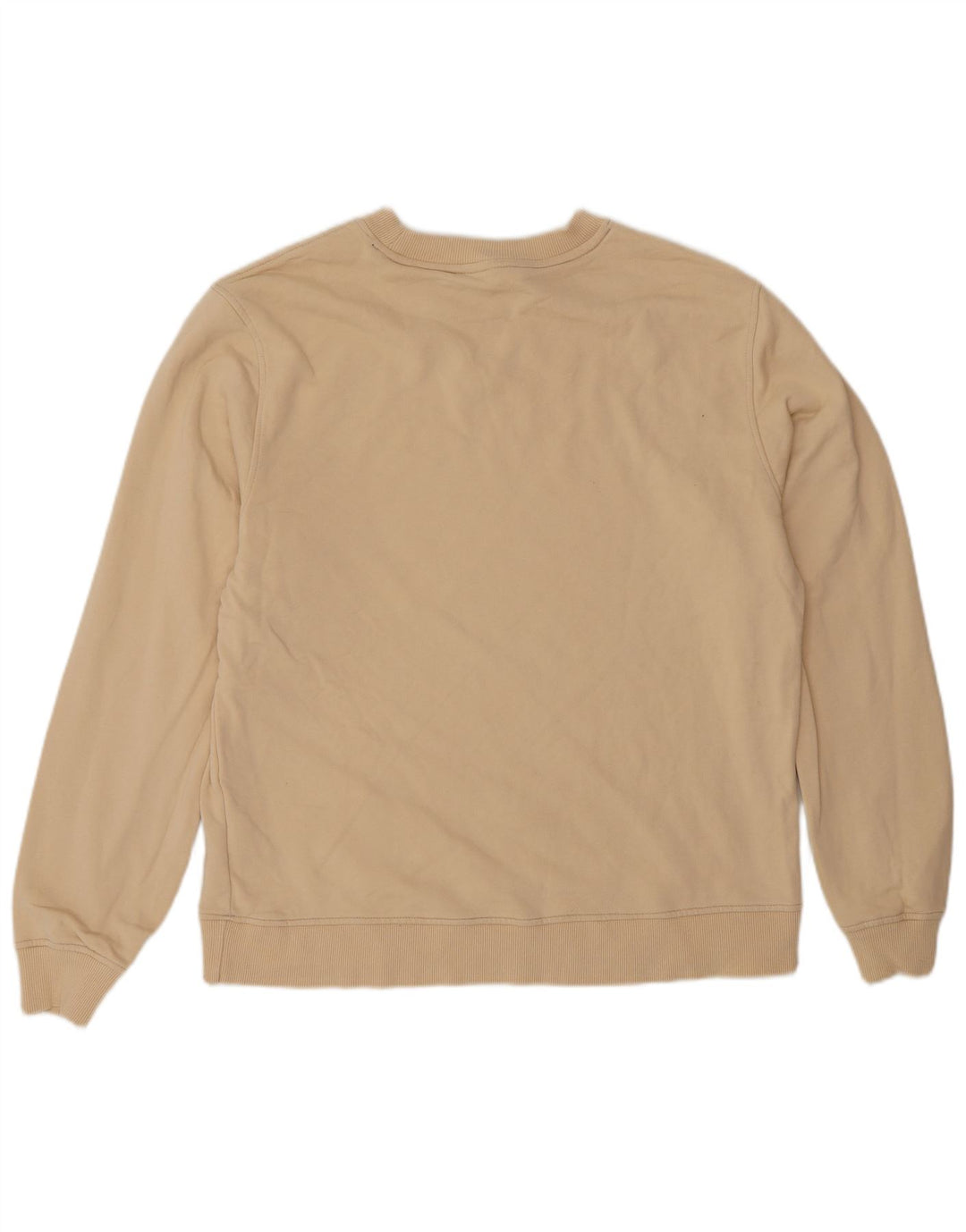 K-Way Mens Sweatshirt Jumper Large Beige Cotton