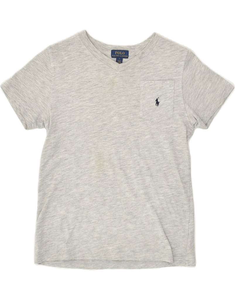 POLO RALPH LAUREN Boys T-Shirt Top 6-7 Years Grey Cotton | Vintage Polo Ralph Lauren | Thrift | Second-Hand Polo Ralph Lauren | Used Clothing | Messina Hembry 