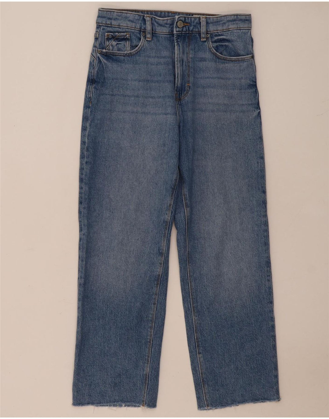 ESPRIT Womens Straight Jeans W26 L26 Blue Cotton