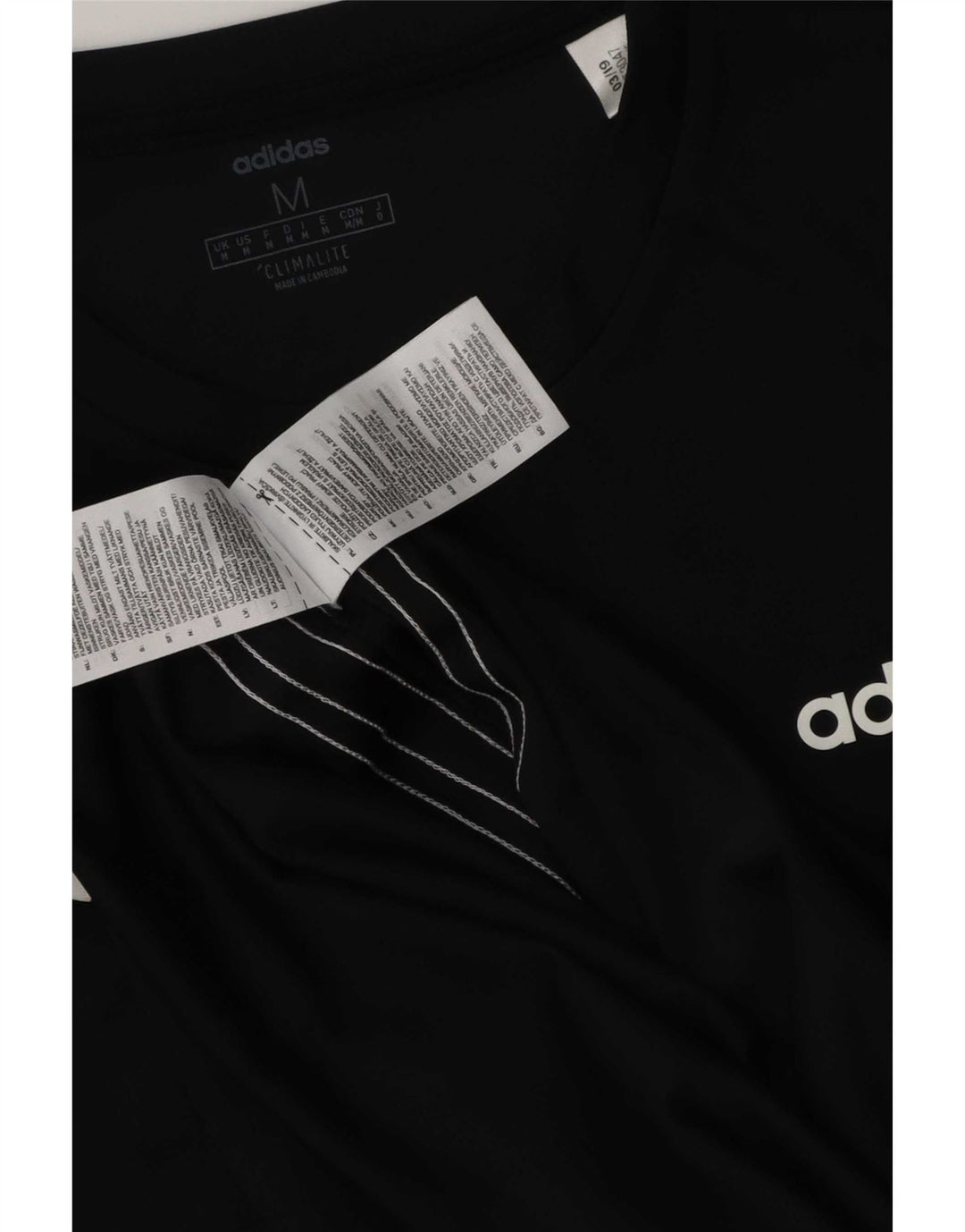 Adidas Mens Climalite Graphic Vest Top Medium Black Polyester