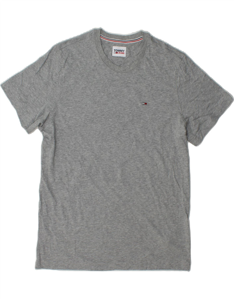 TOMMY HILFIGER Mens T-Shirt Top Medium Grey Cotton Vintage Tommy Hilfiger and Second-Hand Tommy Hilfiger from Messina Hembry 