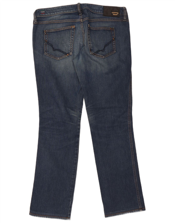 Diesel Womens Lhela Straight Jeans W32 L32 Blue Cotton