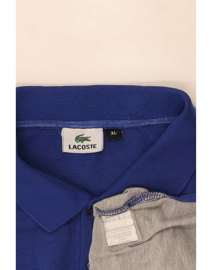 Lacoste Mens Polo Shirt XL Multicoloured Striped Polyester