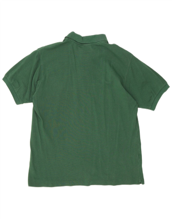 Lacoste Mens Polo Shirt Size 4 Medium Green Cotton