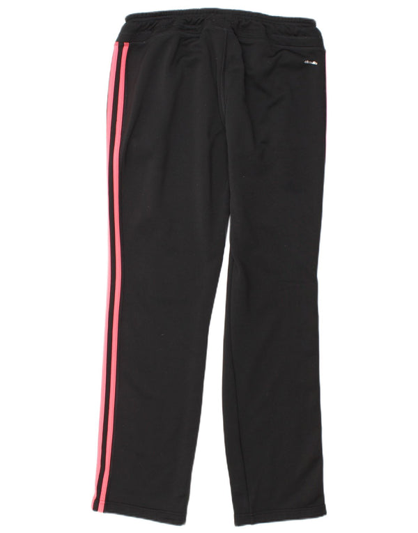 Adidas Womens Climalite Tracksuit Trousers UK 8/10 Small  Black Polyester