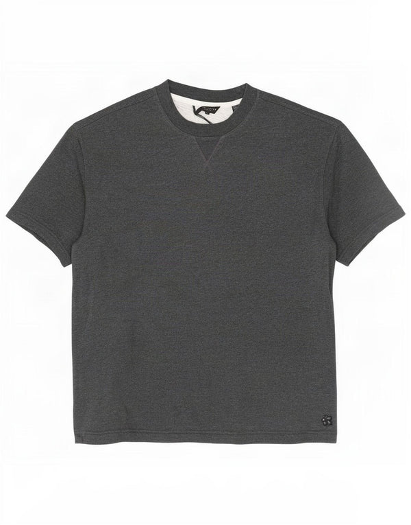 Ted Baker Mens Short Sleeve Loose Fit Sweatshirt Jumper Size 2 Small Grey