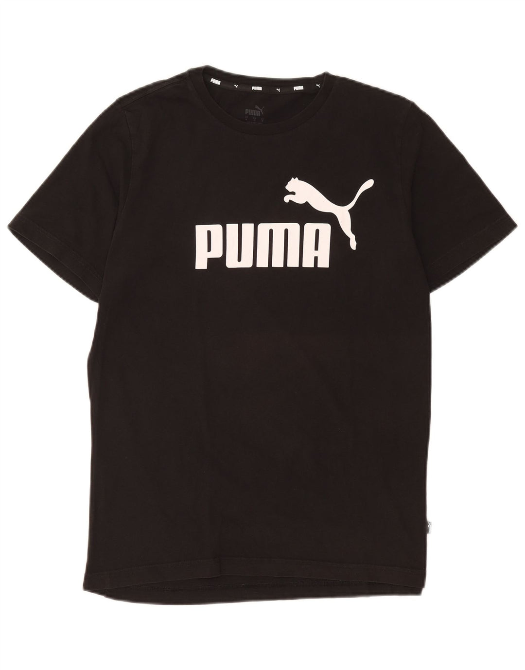 Puma Mens Graphic T-Shirt Top Medium Black