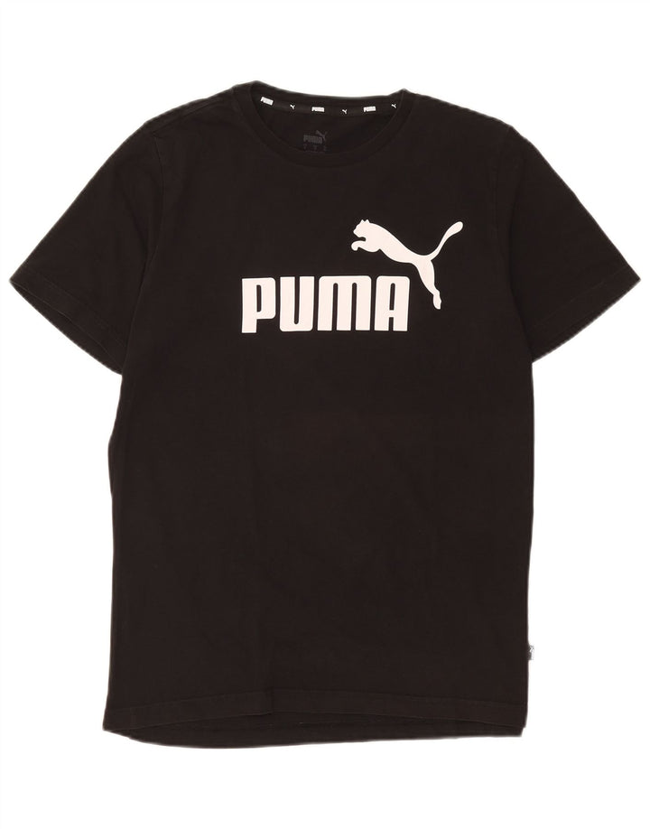 Puma Mens Graphic T-Shirt Top Medium Black