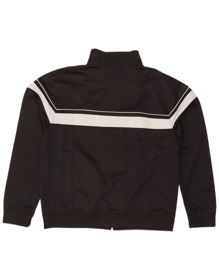 Fila Mens Tracksuit Top Jacket Large Black Colourblock Polyester