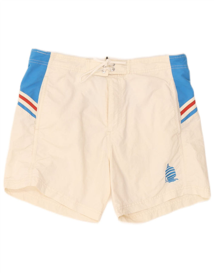 Marina Yachting Mens Swimming Shorts Large  White Colourblock Polyamide