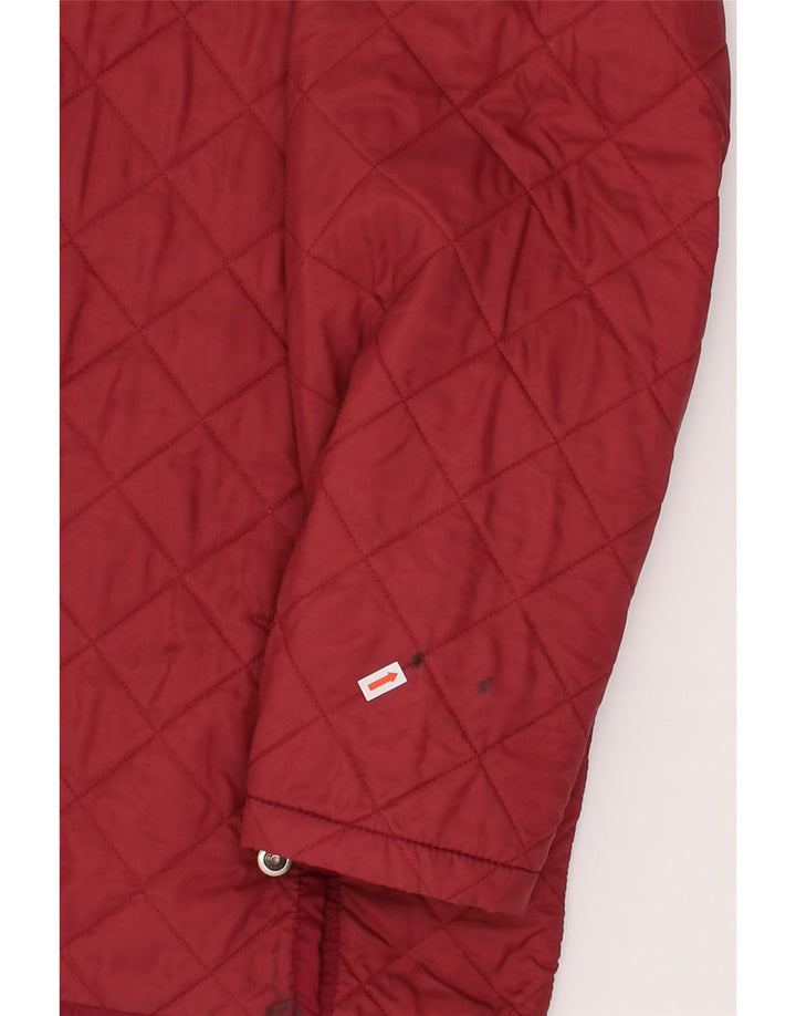 CARRERA Mens Quilted Jacket UK 42 XL Red Vintage Carrera and Second-Hand Carrera from Messina Hembry 