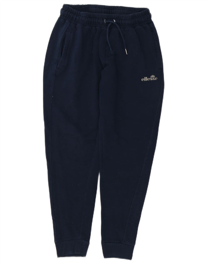 Ellesse Mens Tracksuit Trousers Joggers Medium  Navy Blue Cotton