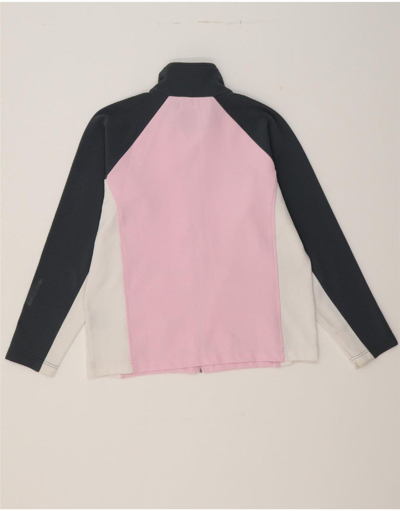 KAPPA Womens Tracksuit Top Jacket UK 16 Large Pink Colourblock Polyester Vintage Kappa and Second-Hand Kappa from Messina Hembry 