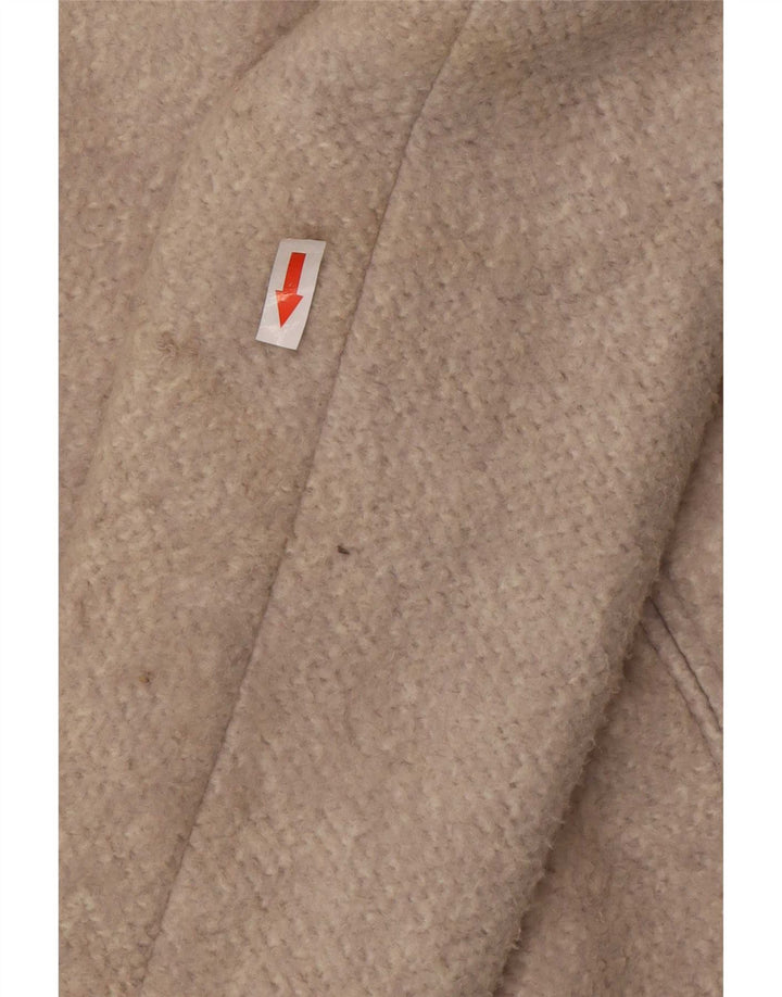 Zara Womens Pullover Overcoat UK 10 Small Grey Cotton