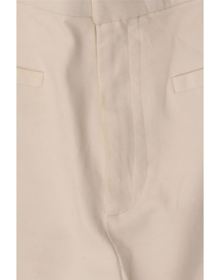ZARA Womens Bootcut Casual Trousers XS W24 L26 White Vintage Zara and Second-Hand Zara from Messina Hembry 