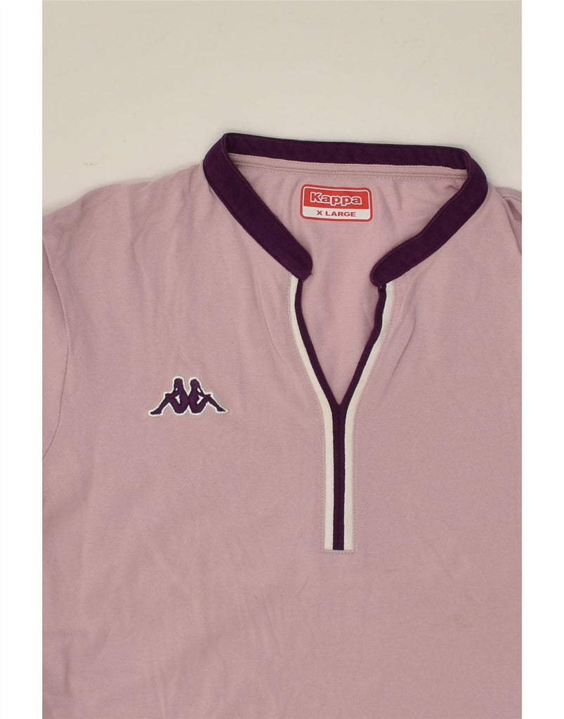 KAPPA Womens Polo Shirt UK 18 XL Pink Cotton | Vintage Kappa | Thrift | Second-Hand Kappa | Used Clothing | Messina Hembry 