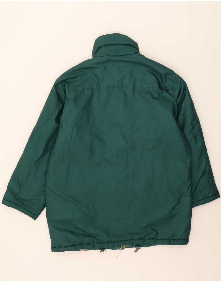 Stratos Womens Reversible Ski Jacket EU 44 XL Green Floral Polyester