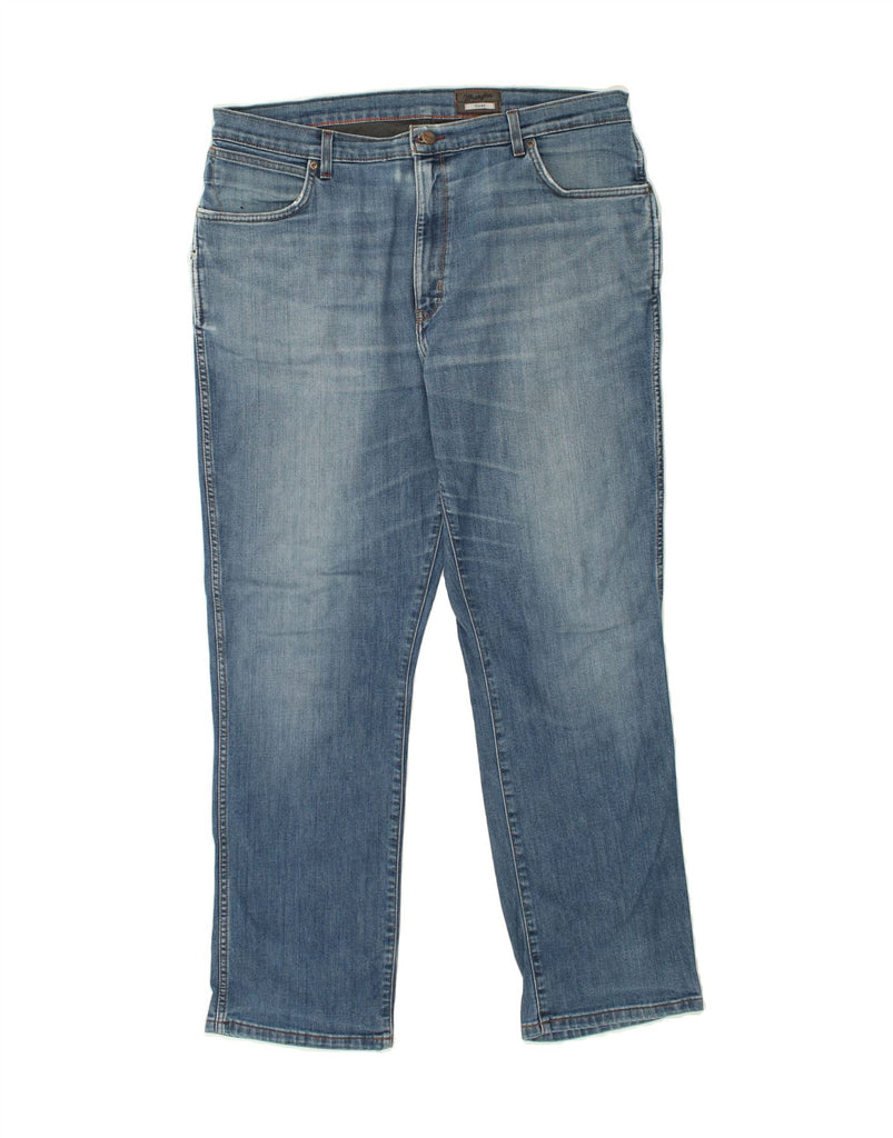 WRANGLER Womens Texas Stretch Slim Jeans W40 L32 Blue Cotton | Vintage Wrangler | Thrift | Second-Hand Wrangler | Used Clothing | Messina Hembry 