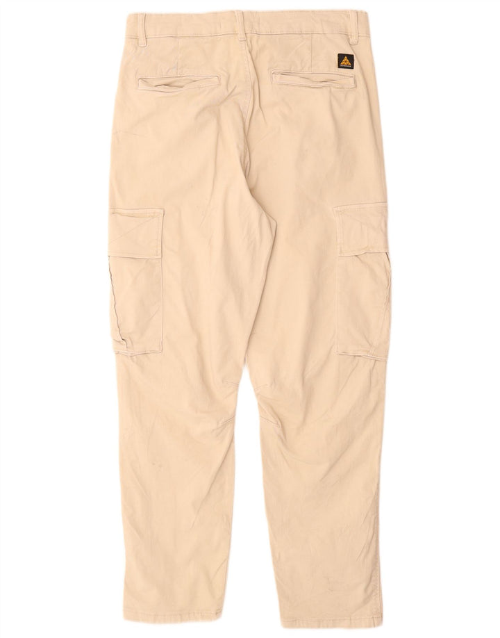 ZARA Mens Slim Cargo Trousers EU 40 Medium W31 L28 Beige Cotton