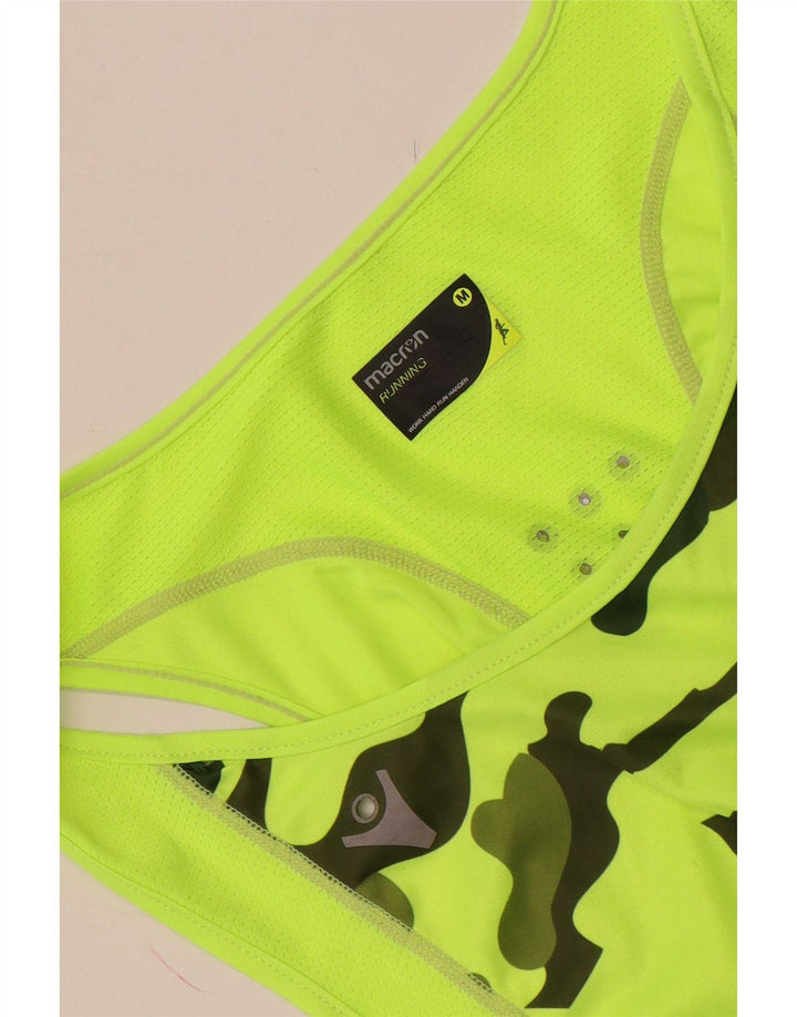 Macron Mens Vest Top Medium Green Camouflage