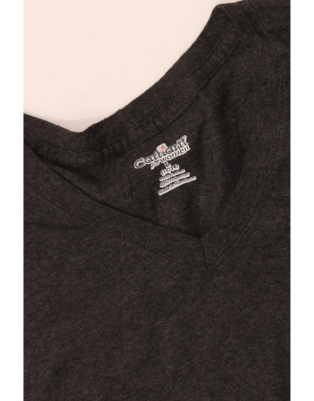 Carhartt Womens T-Shirt Top US 12/14 Large Grey Cotton