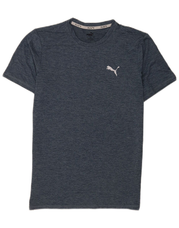 Puma Mens T-Shirt Top Small Navy Blue Flecked