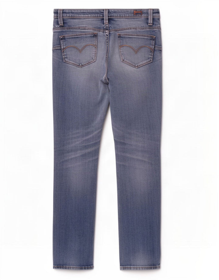 Levi's Womens Low Waist Straight Jeans W32 L32 Blue Cotton