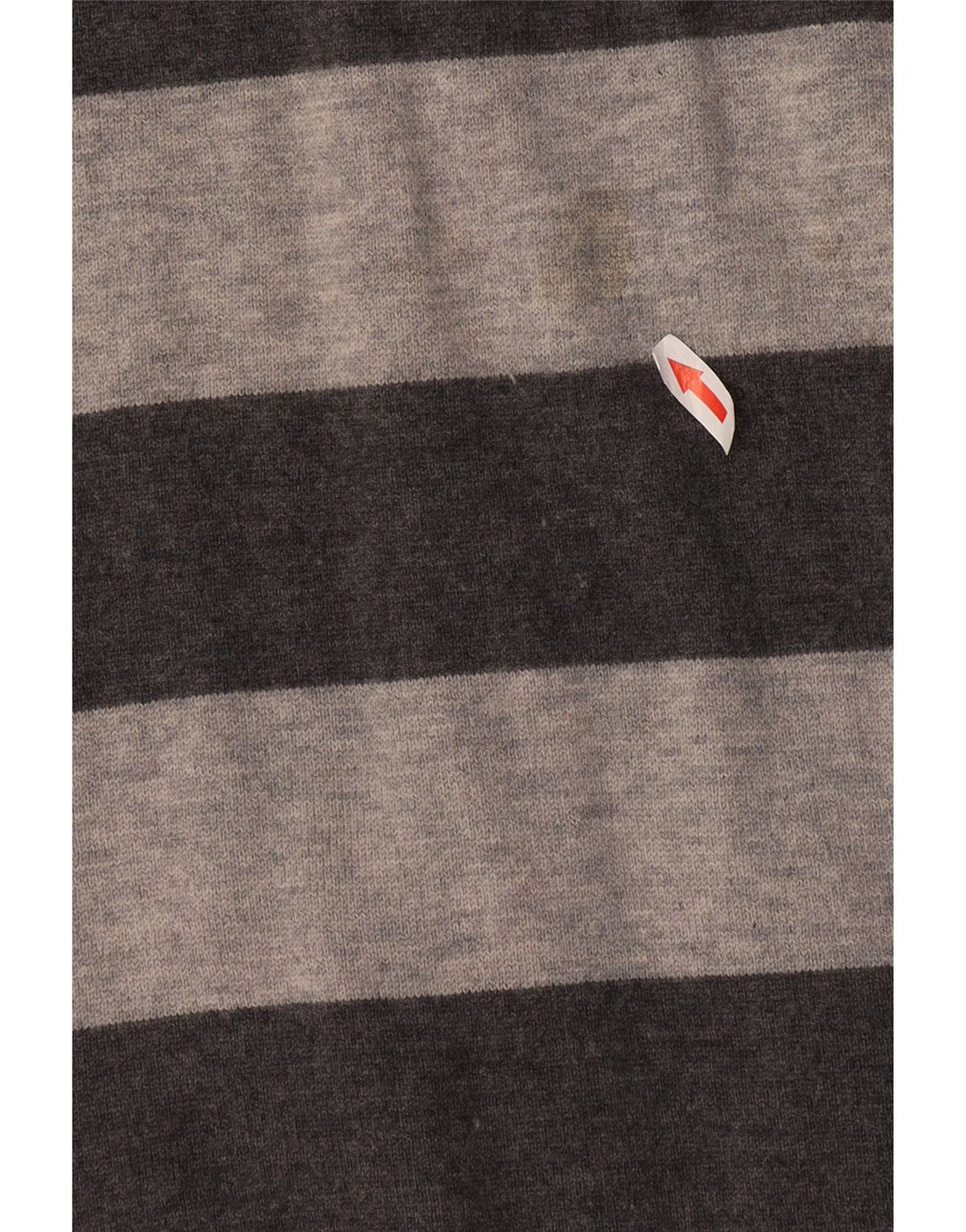 Iceberg Womens Longline Cardigan Sweater UK 10 Small Grey Striped Wool