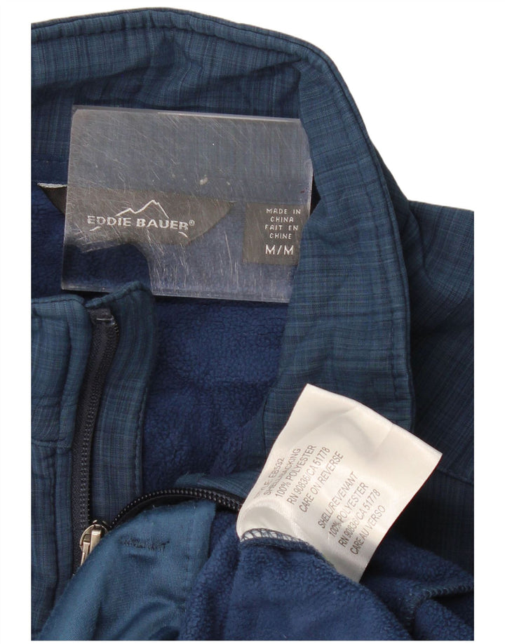 Eddie Bauer Mens Windbreaker Jacket UK 38 Medium Navy Blue Polyester
