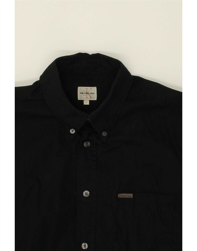 CALVIN KLEIN JEANS Mens Shirt Medium Black Cotton Vintage Calvin Klein Jeans and Second-Hand Calvin Klein Jeans from Messina Hembry 