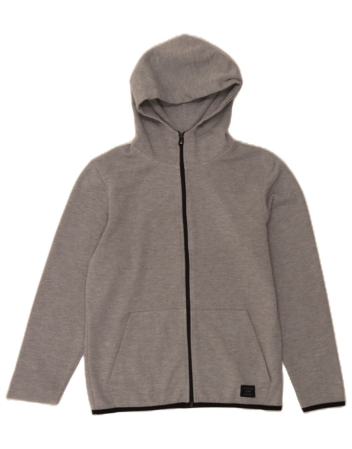 JACK & JONES Mens Zip Hoodie Sweater XS Grey Cotton Vintage Jack & Jones and Second-Hand Jack & Jones from Messina Hembry 