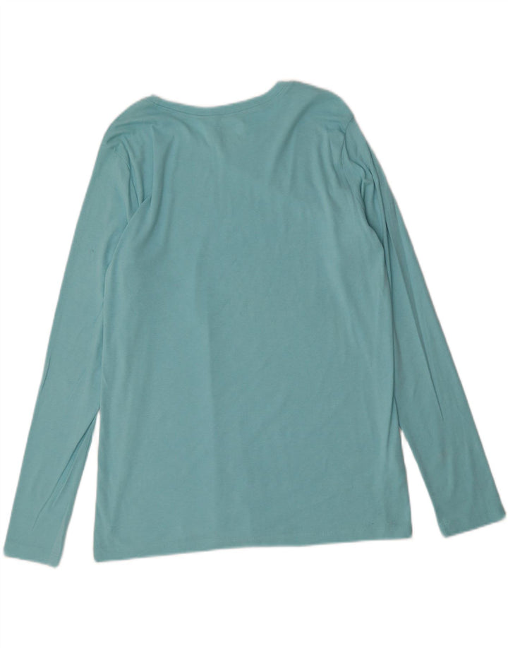 EDDIE BAUER Womens Top Long Sleeve UK 20 2XL Blue Cotton Vintage Eddie Bauer and Second-Hand Eddie Bauer from Messina Hembry 