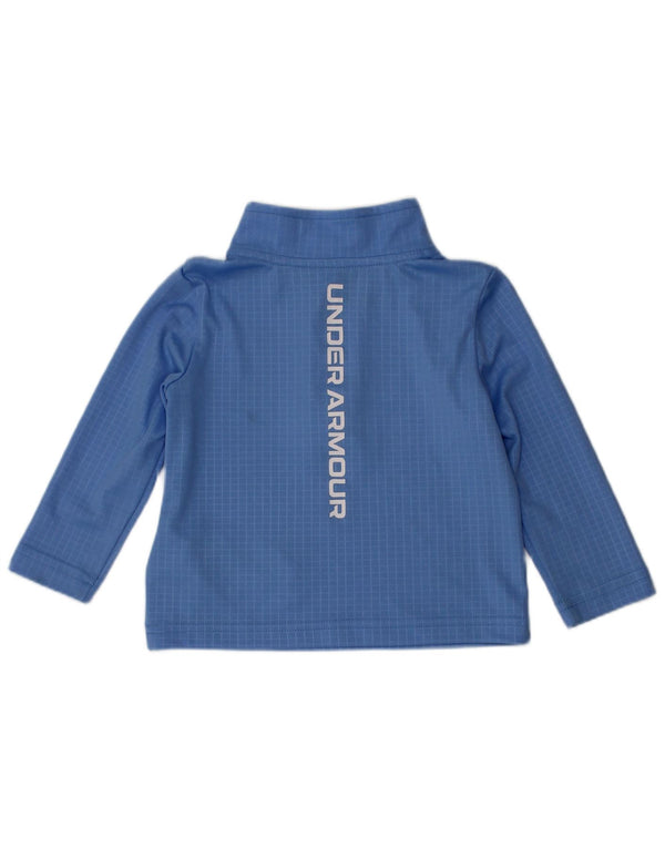 Under Armour Baby Boys Pullover Tracksuit Top 6-9 Months Blue Gingham