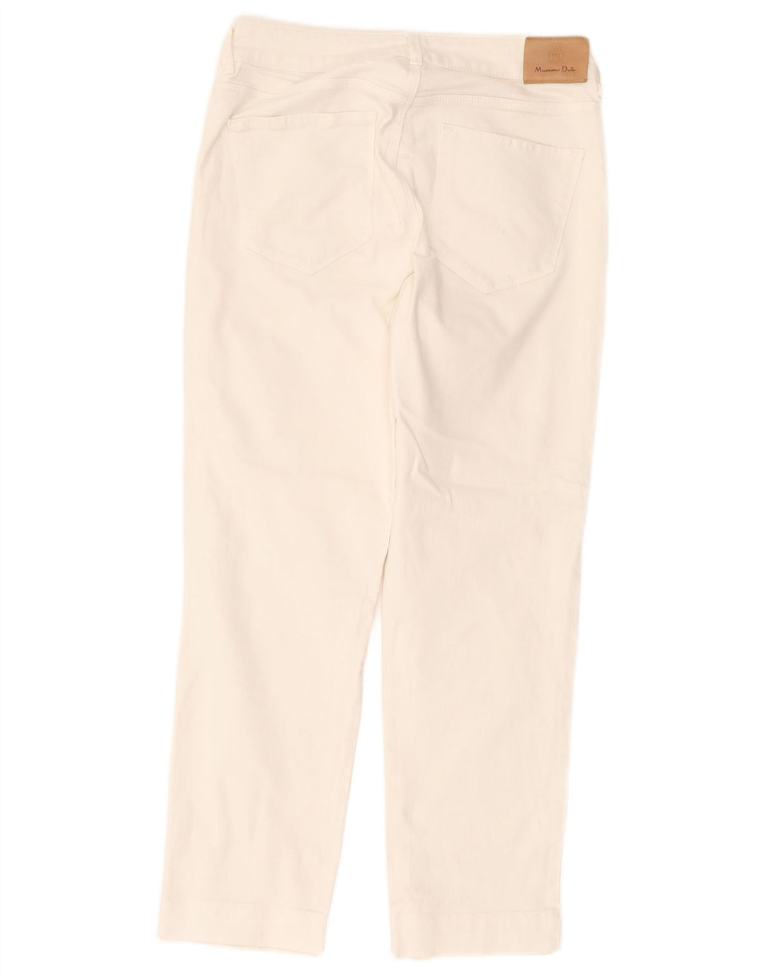 Massimo Dutti Womens Cropped Jeans EU 38 Small W28 L25 White