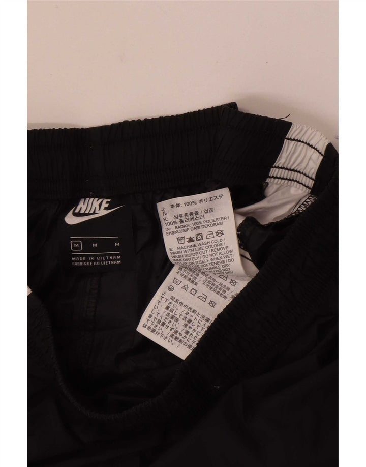 Nike Womens Sport Shorts UK 14 Medium Black Colourblock Polyester