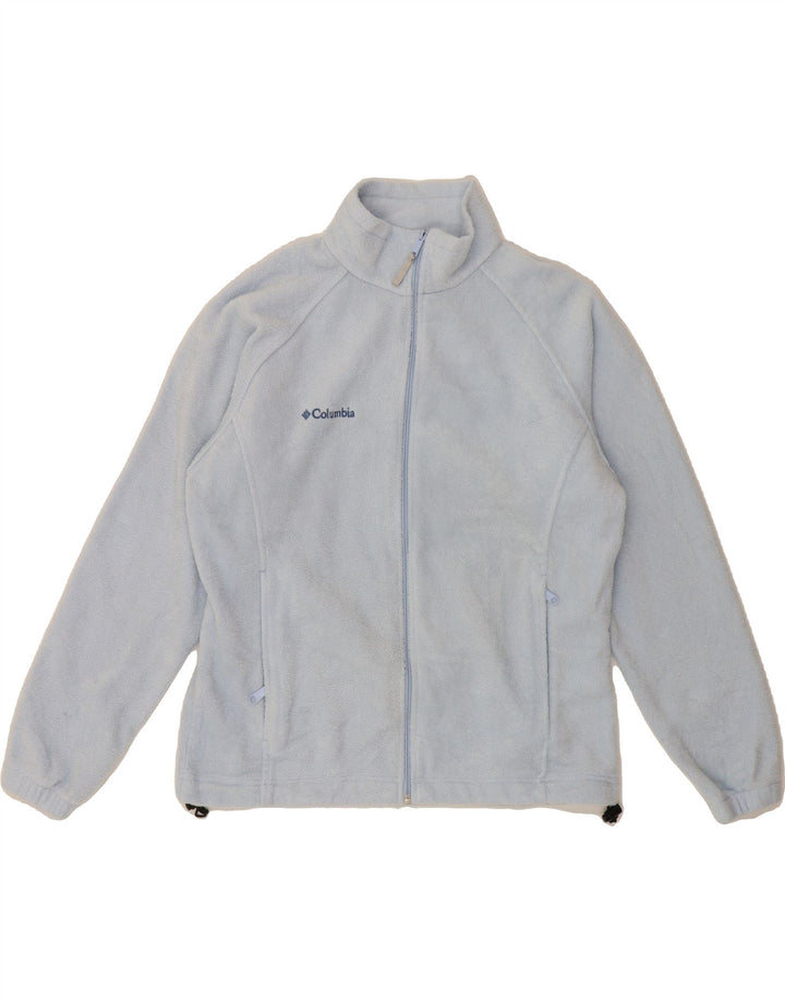 COLUMBIA Womens Fleece Jacket UK 16 Large Blue Polyester Vintage Columbia and Second-Hand Columbia from Messina Hembry 