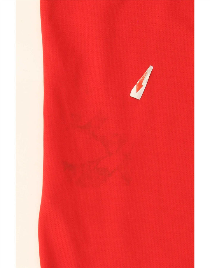 Adidas Mens Climalite T-Shirt Top XL Red Polyester