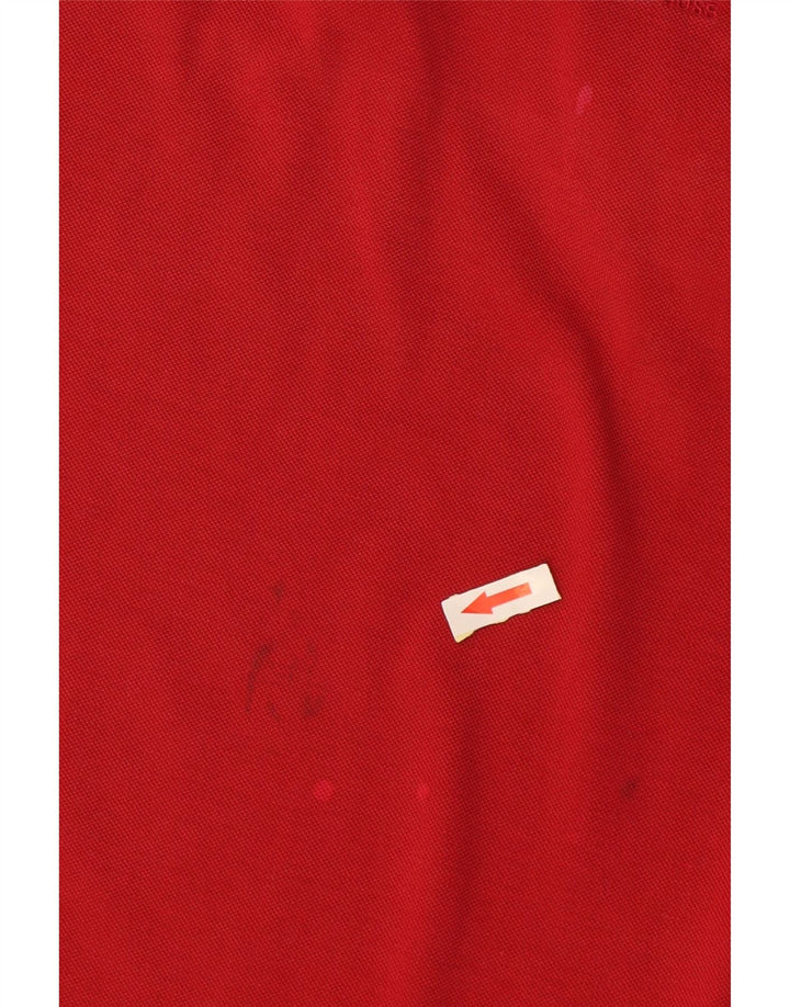 Hugo Boss Mens Polo Shirt Medium Red Cotton
