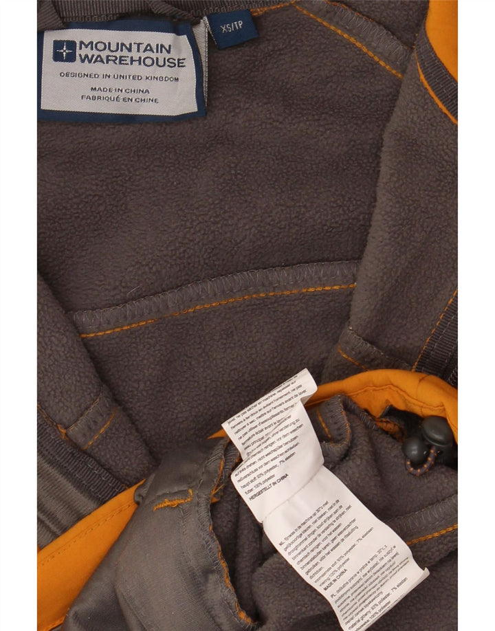 Mountain Warehouse Mens Hooded Windbreaker Jacket UK 34 XS Yellow Polyester
