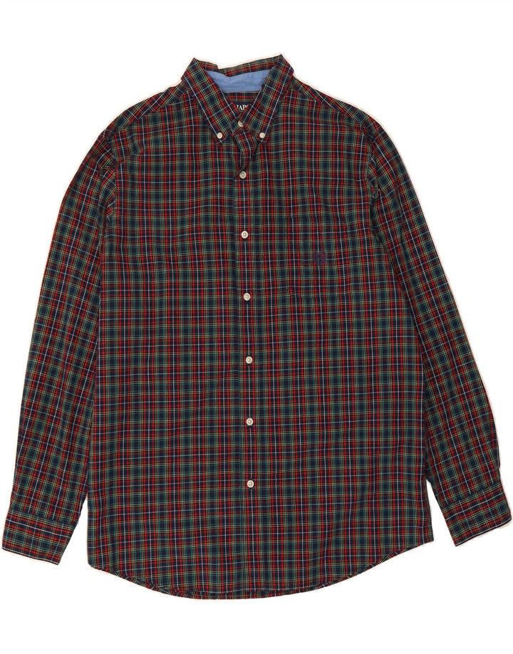 CHAPS Mens Shirt Large Multicoloured Check Cotton Vintage Chaps and Second-Hand Chaps from Messina Hembry 