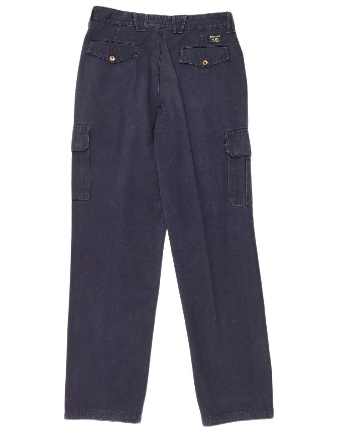 Lee Mens Straight Cargo Trousers W33 L34 Navy Blue