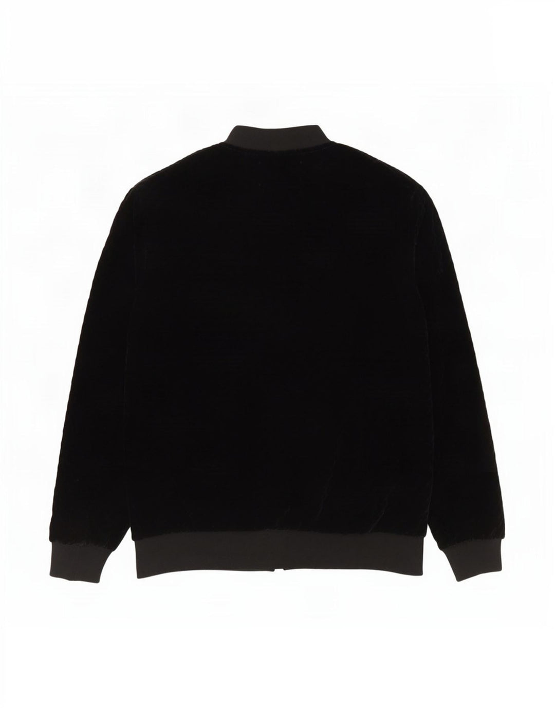 Zara Mens Bomber Jacket UK 40 Large Black Polyester