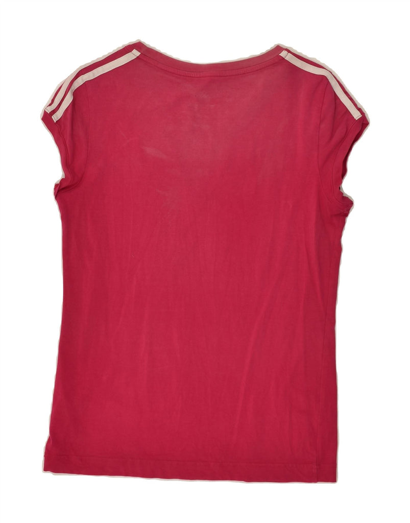 ADIDAS Womens T-Shirt Top UK 16 Large  Pink Cotton | Vintage Adidas | Thrift | Second-Hand Adidas | Used Clothing | Messina Hembry 