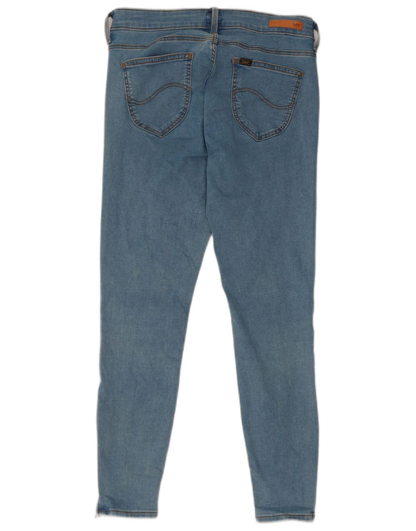 Lee Womens Scarlett Skinny Cropped Jeans W28 L25 Blue Cotton