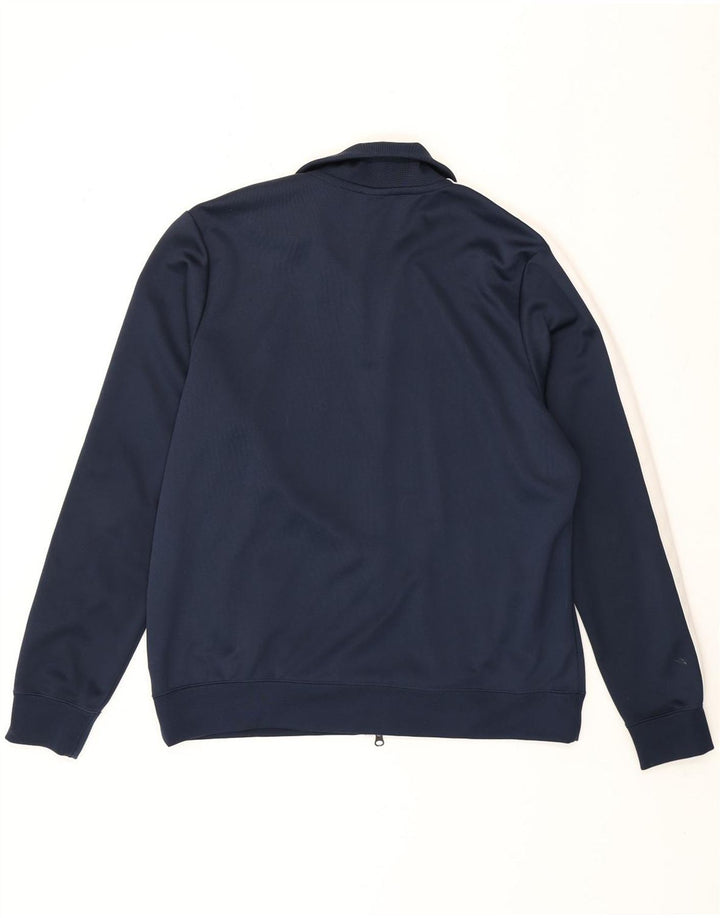 Nike Mens Tracksuit Top Jacket XL Navy Blue Colourblock Polyester