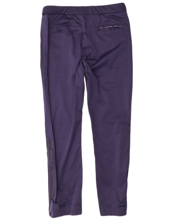 Ellesse Womens Windbreaker Trousers UK 12 Medium Navy Blue Polyester