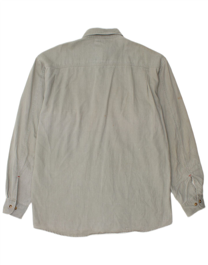 BALLOON Mens Flannel Shirt Size 39 Medium Grey