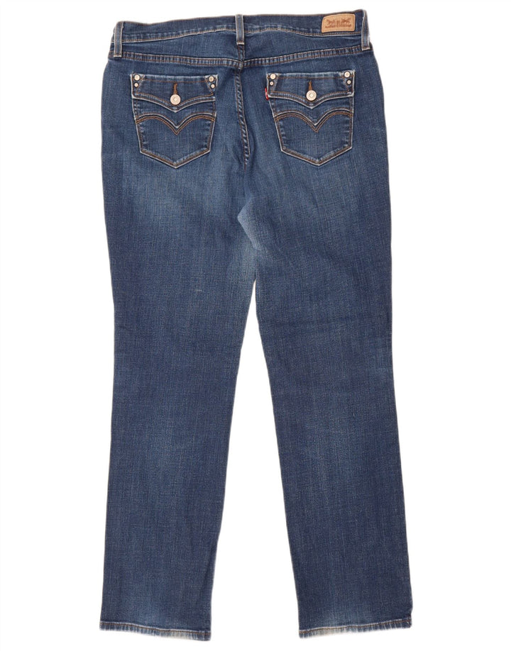 Levi's Womens 505 Straight Jeans W32 L32 Blue Cotton